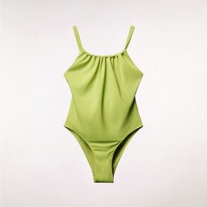 ZARA green swimsuit NWT